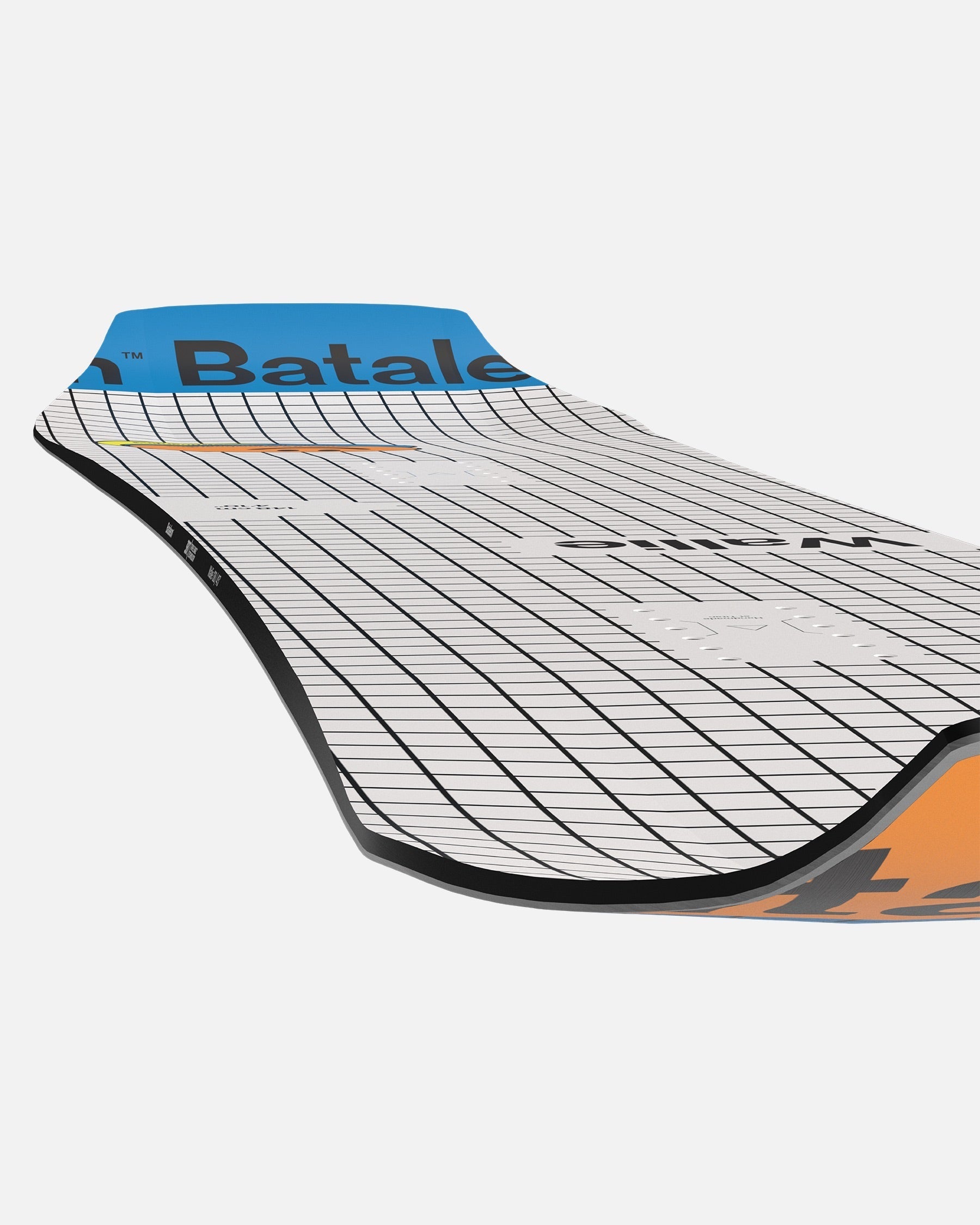 Men snowboard in checkered multicolor. Wallie 2025 | Bataleon Snowboards™ 2025.