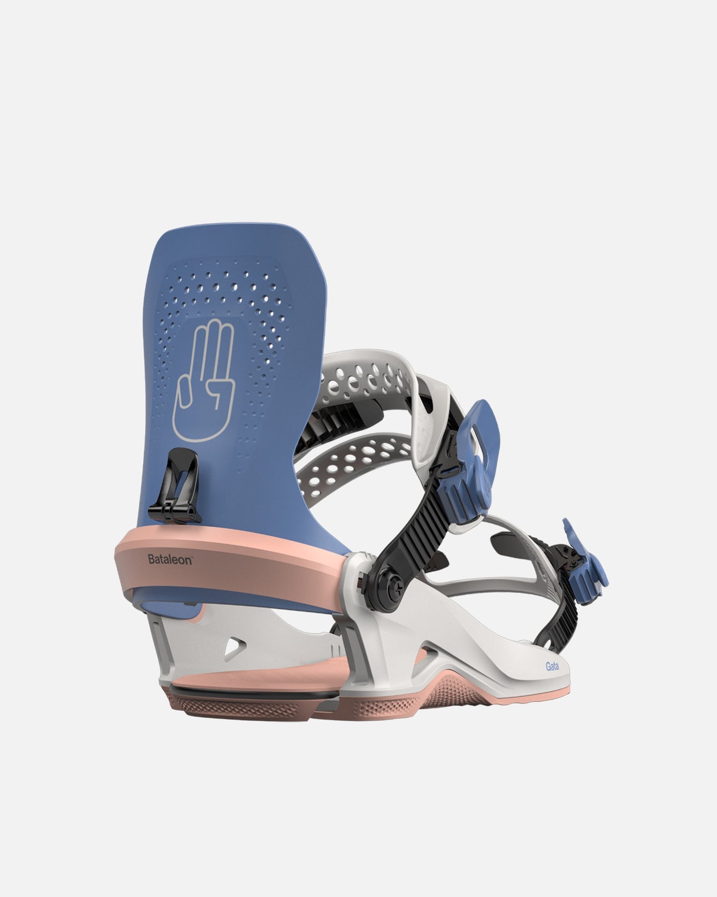 Bataleon gata heelwrap 2023-2024 lavender glacier gray womens snowboard bindings two