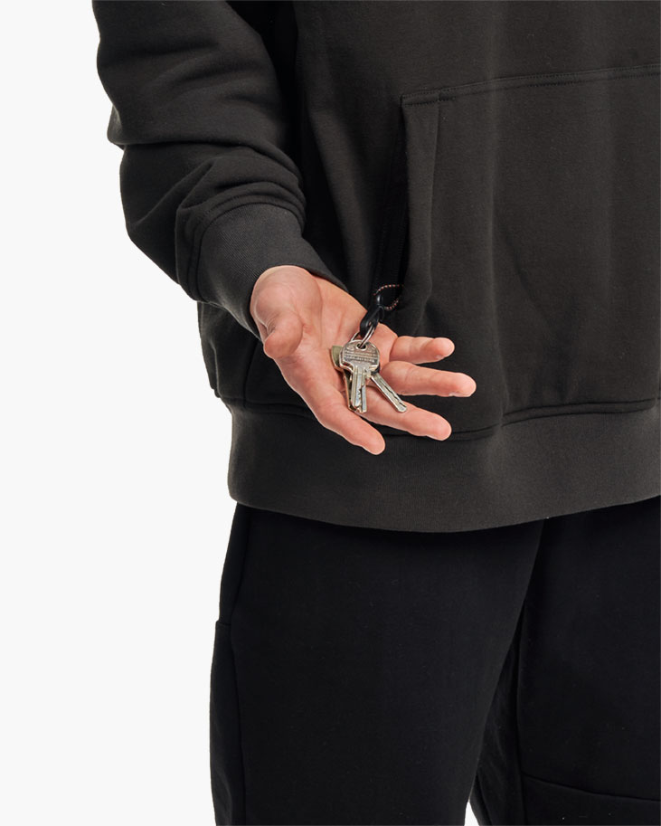 Bataleon Snowproof Hoodie 2023 charcoal back cover product photo