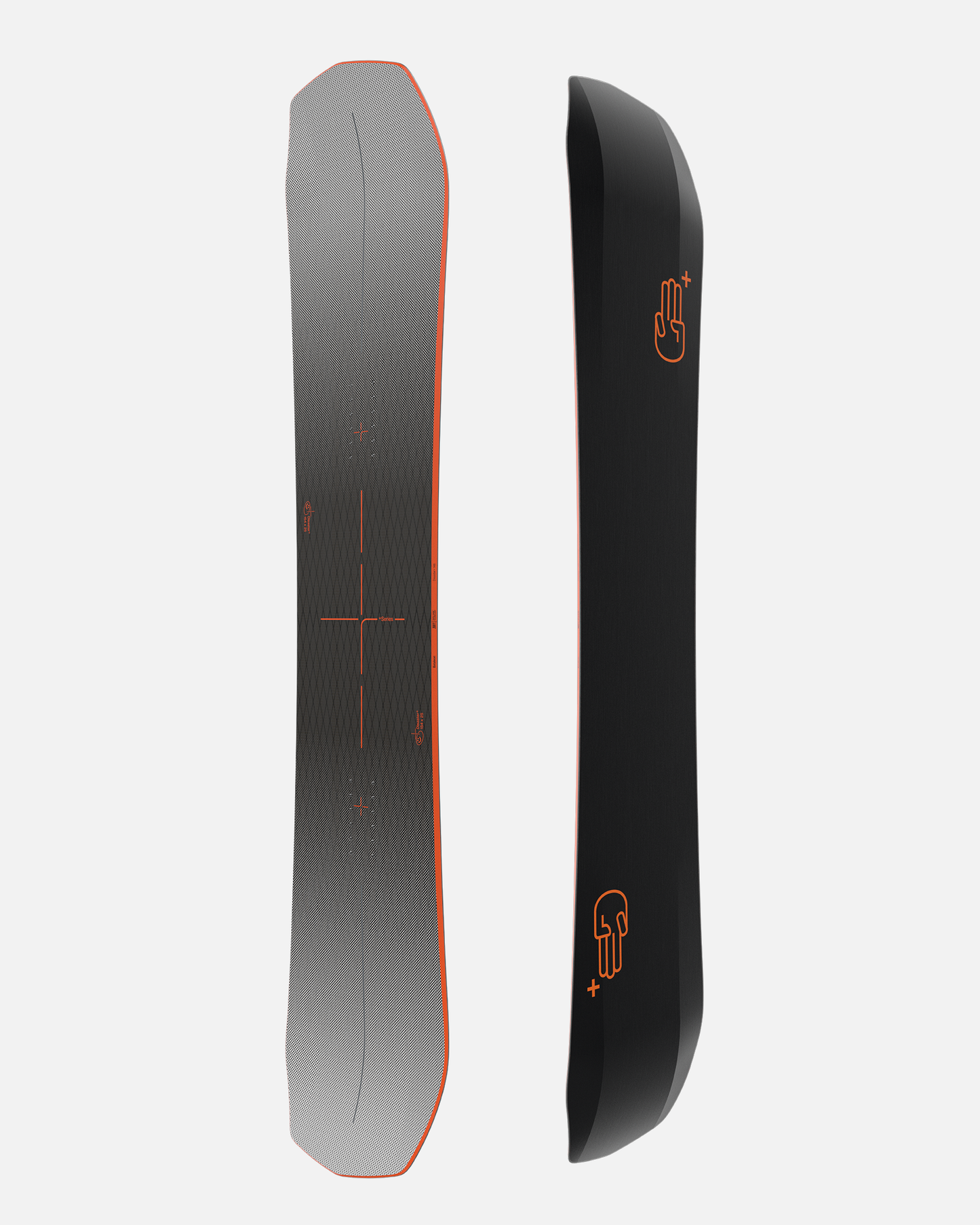 Men's snowboard sale in black and orange. Disaster+ 2025 | Bataleon Snowboards™ 2025.