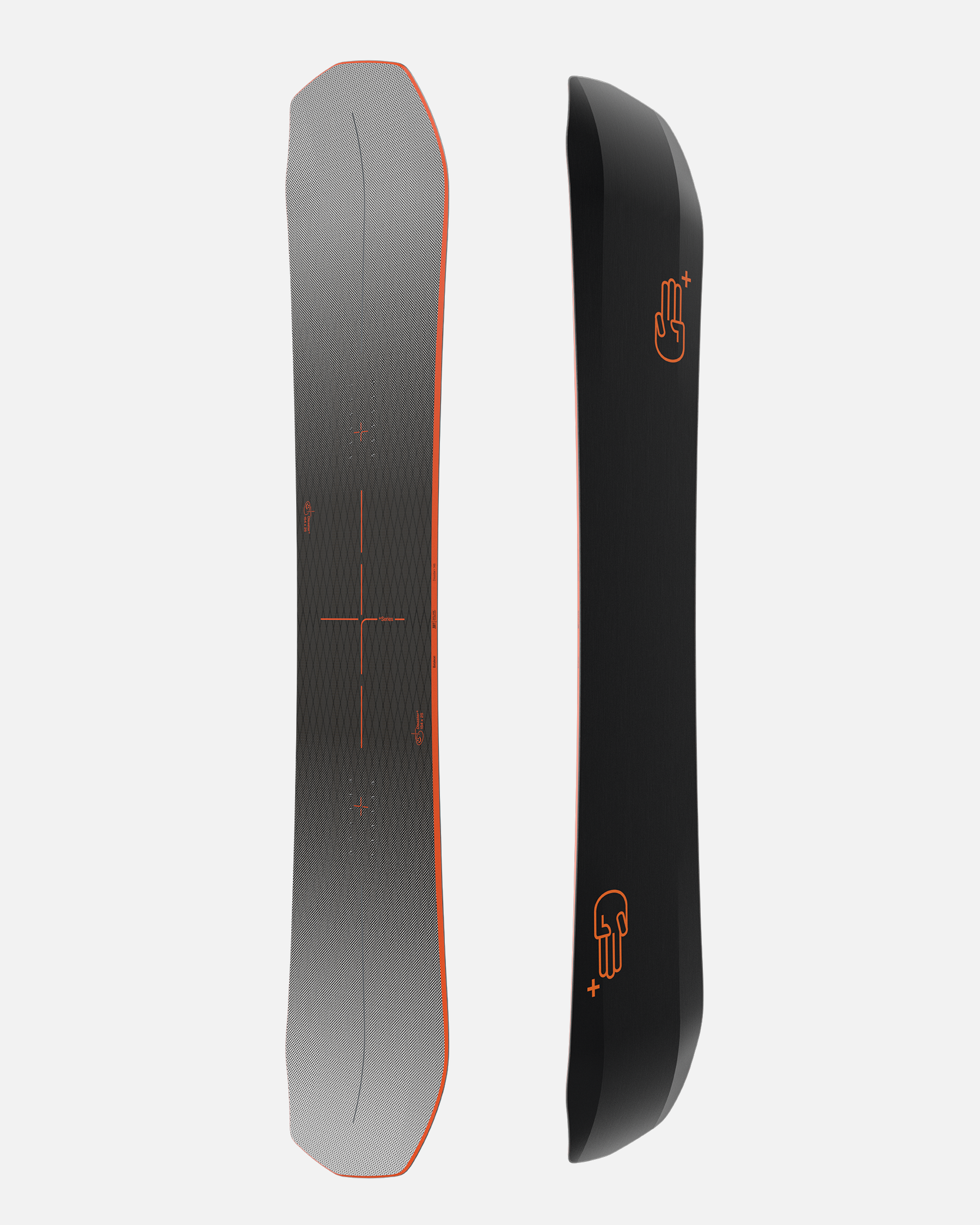 Men's snowboard sale in black and orange. Disaster+ 2025 | Bataleon Snowboards™ 2025.