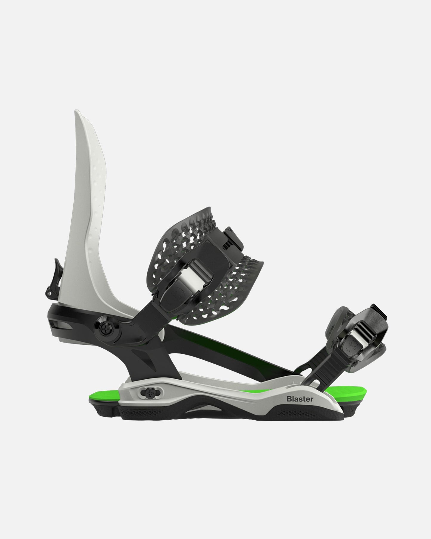 color-glacier-gray/neon-green Bataleon blaster Asymwrap 2023-2024 glacier gray neon green mens snowboard bindings five