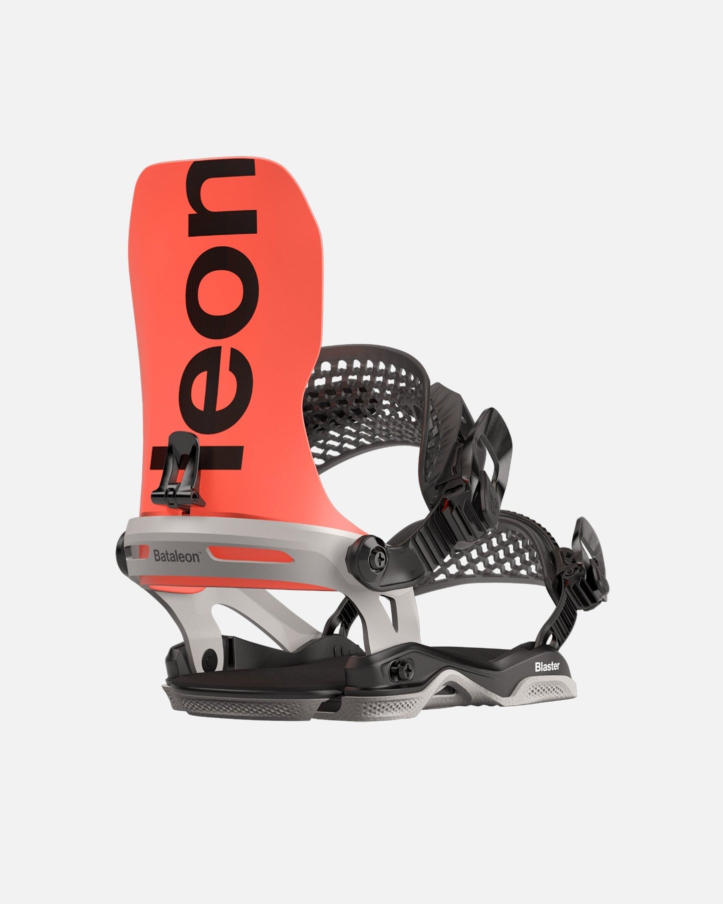 color-neon-red/glacier-gray Bataleon blaster Asymwrap 2023-2024 neon red glacier gray mens snowboard bindings two