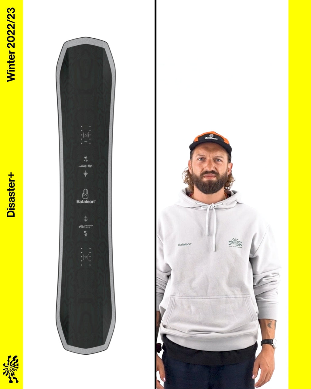 Bataleon Disaster + 2023 mens snowboard presentation video