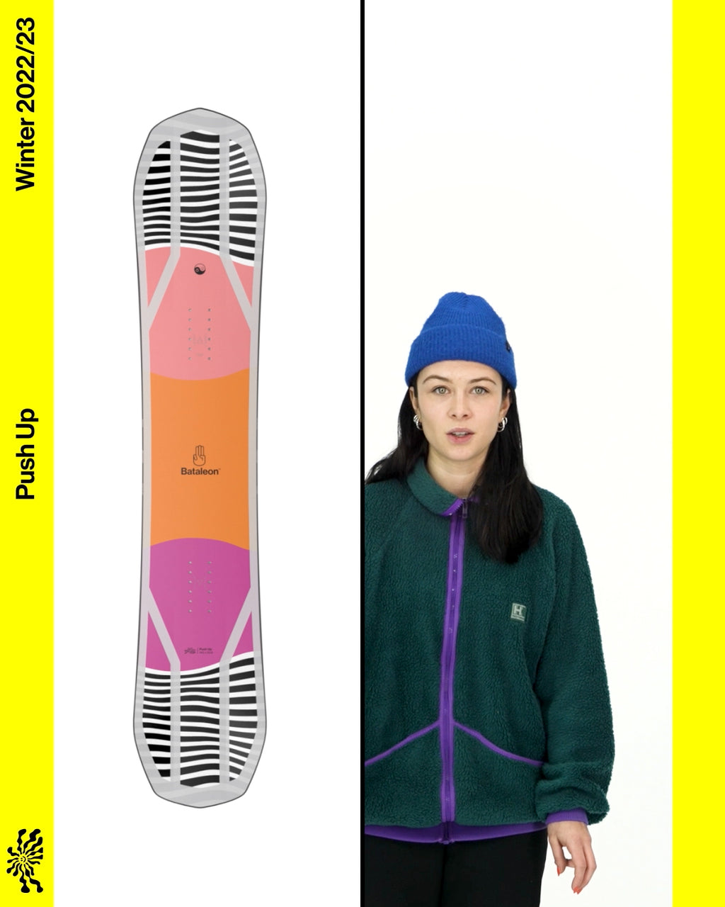 Bataleon Push Up 2023 womens snowboard presentation video