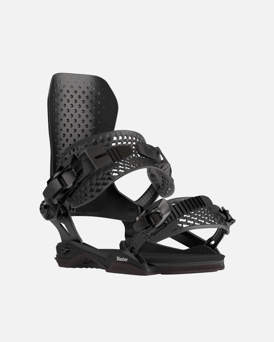 color-black Bataleon blaster Asymwrap 2023-2024 black mens snowboard bindings three