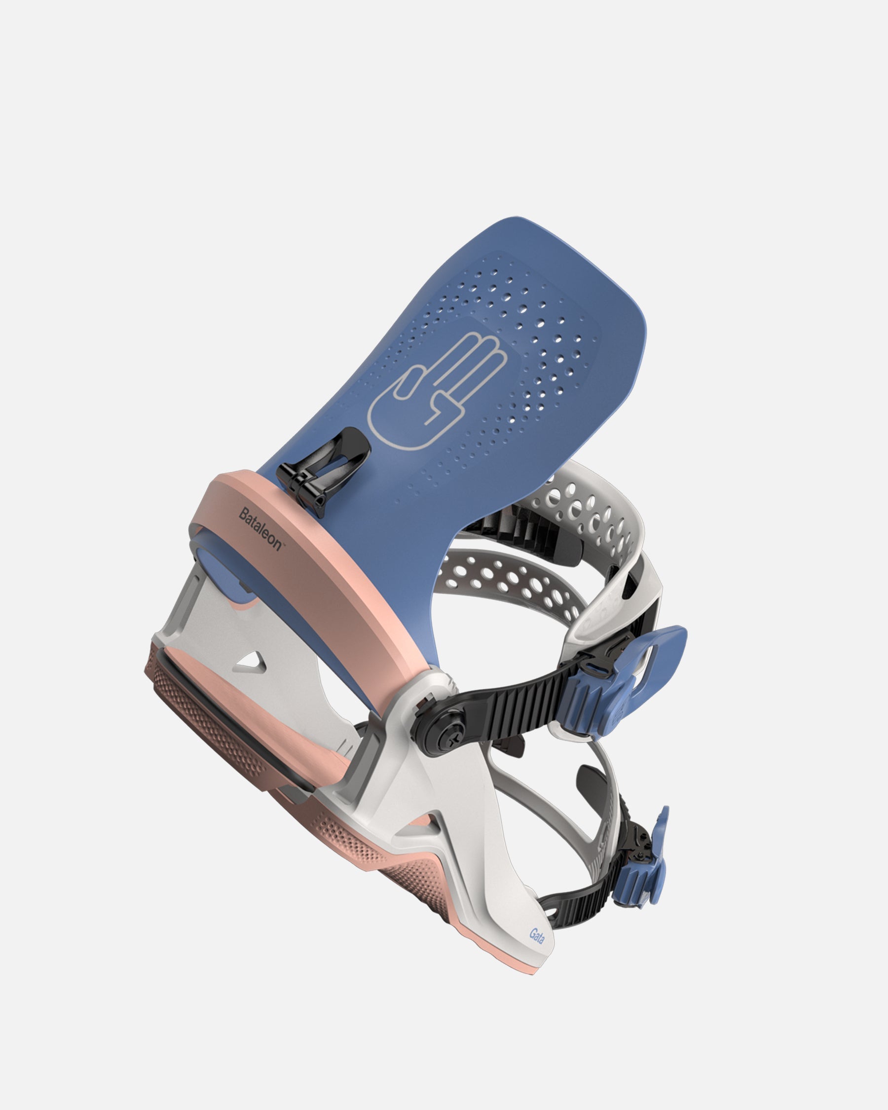 Bataleon gata heelwrap 2023-2024 lavender glacier gray womens snowboard bindings one